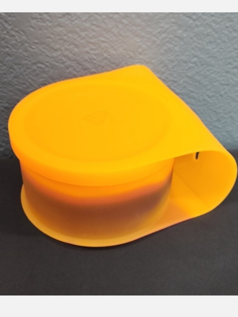 NWOT RETIRED Silipint 30 oz Lidded Go Go Bowl Neon Orange Purple Fuschia
